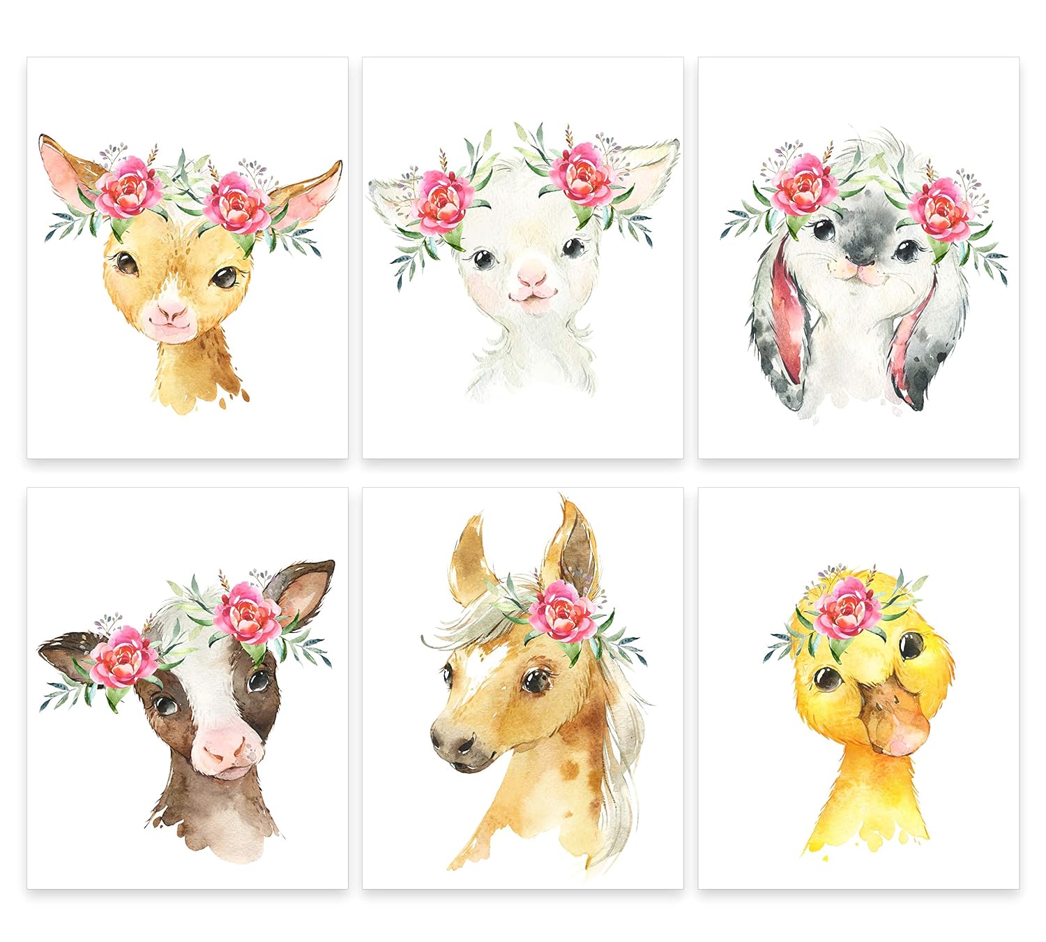farm animal nursery prints