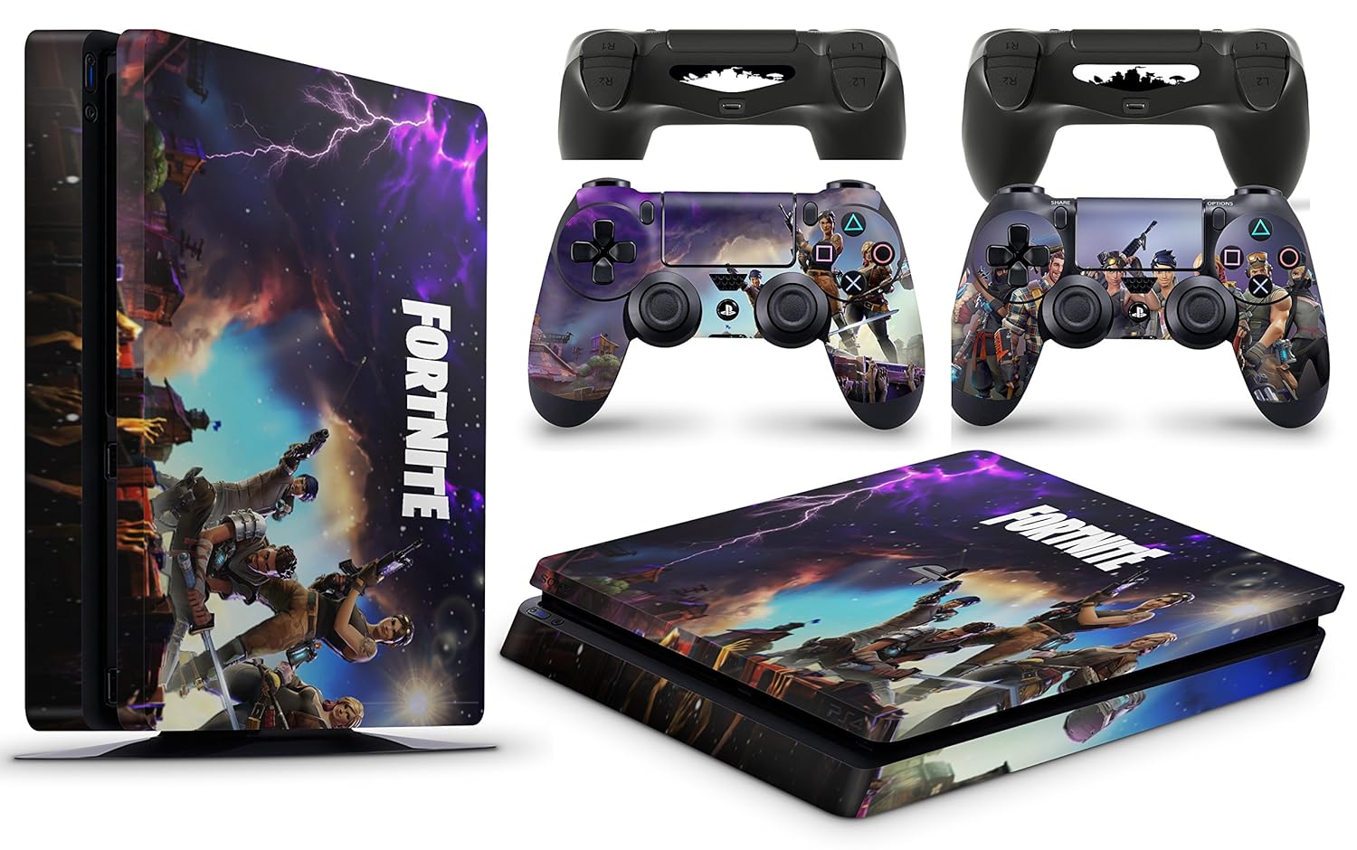 Gizmoz N Gadgetz Ps4 Slim Console Fortnite Skin Decal Vinal - 