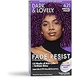 Softsheen-Carson Dark and Lovely Hair Dye, Fade Resist Hair Color with Conditioning Mask, Virtual Violet, 1 Kit