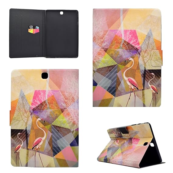 YZKJ Hülle für Samsung Galaxy Tab A SM-T550/ T555 (9,7') Case Leder, Protective Case Wallet vollständig schützende Magnetvers