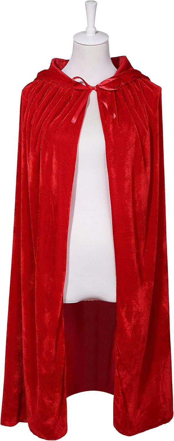 VGLOOK Kids Hooded Cloak Cape for Christmas Halloween Cosplay Costumes Ages 3 to16: Clothing