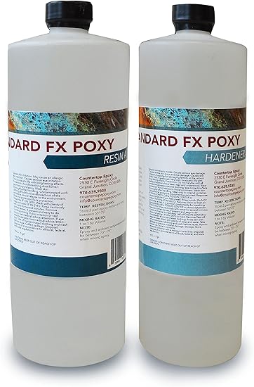 Countertop Epoxy Fx Poxy Uv Resistant Resin 2 Quarts Ultra