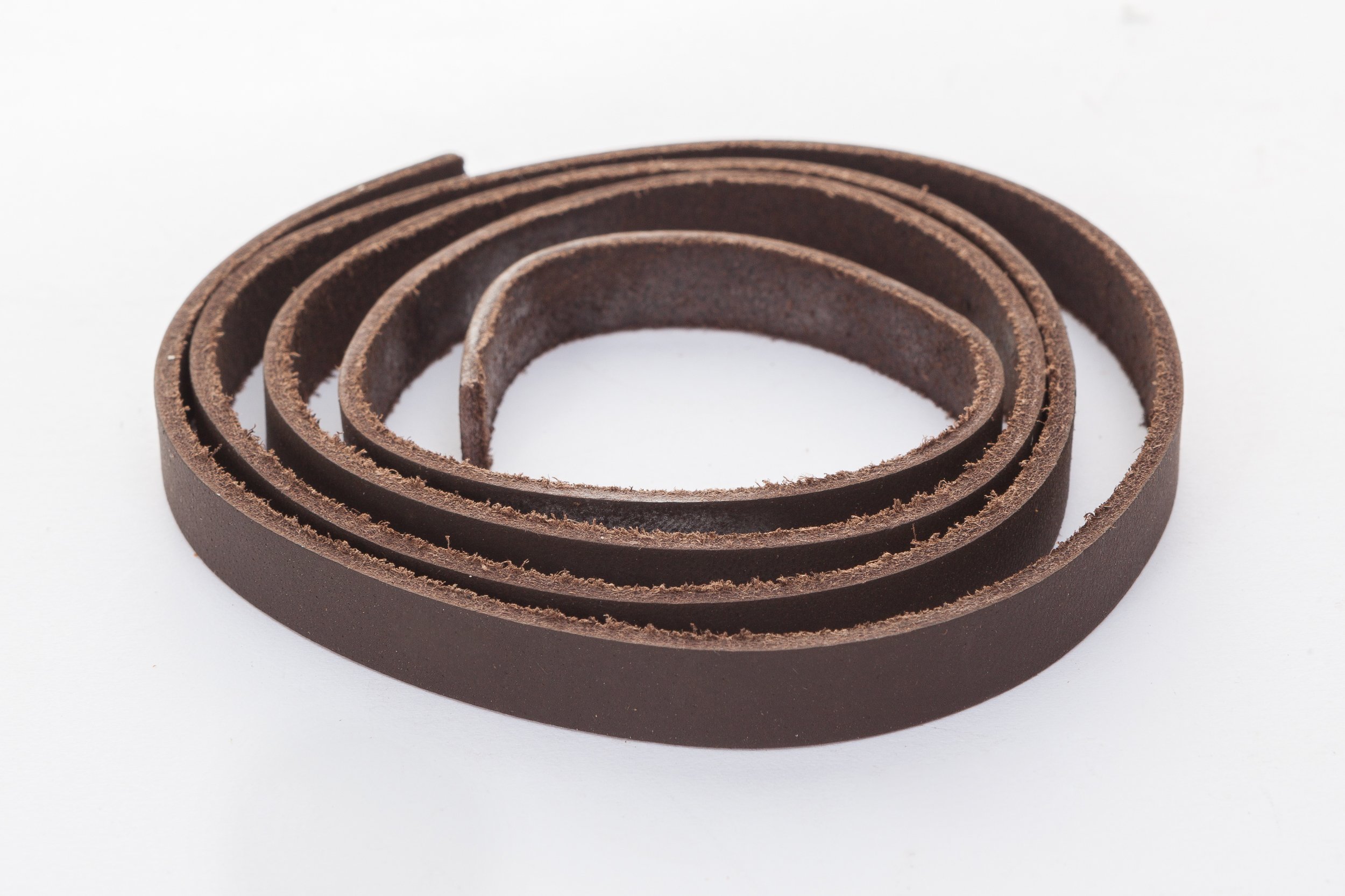 Esnado Leather Strap / Band / Cord, Flat 1 metre. Width/colour: selectable., Leather, brown, Breite: 15 mm