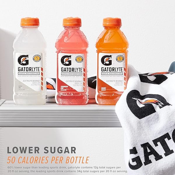 GATORADE GATORLYTE ELECTROLYTE BEVERAGE, VARIETY PACK 2.0, 20 FL OZ (PACK OF 12)