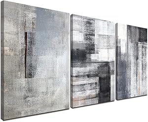 Gardenia Art Large Black and White Abstract Wall Art Prints Texture Picture Giclee on Canvas Modern Artwork Painting Wooden Framed for Bedroom Living Room Kitchen Home Offce 16