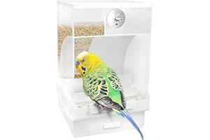 Automatic Bird Feeder，No Mess Bird Feeder, Bird cage Accessories-Large Capacity Canary Parrot Bird Parrot Seed Food Container (Can Hold a Variety of Food) by Old Tjikko