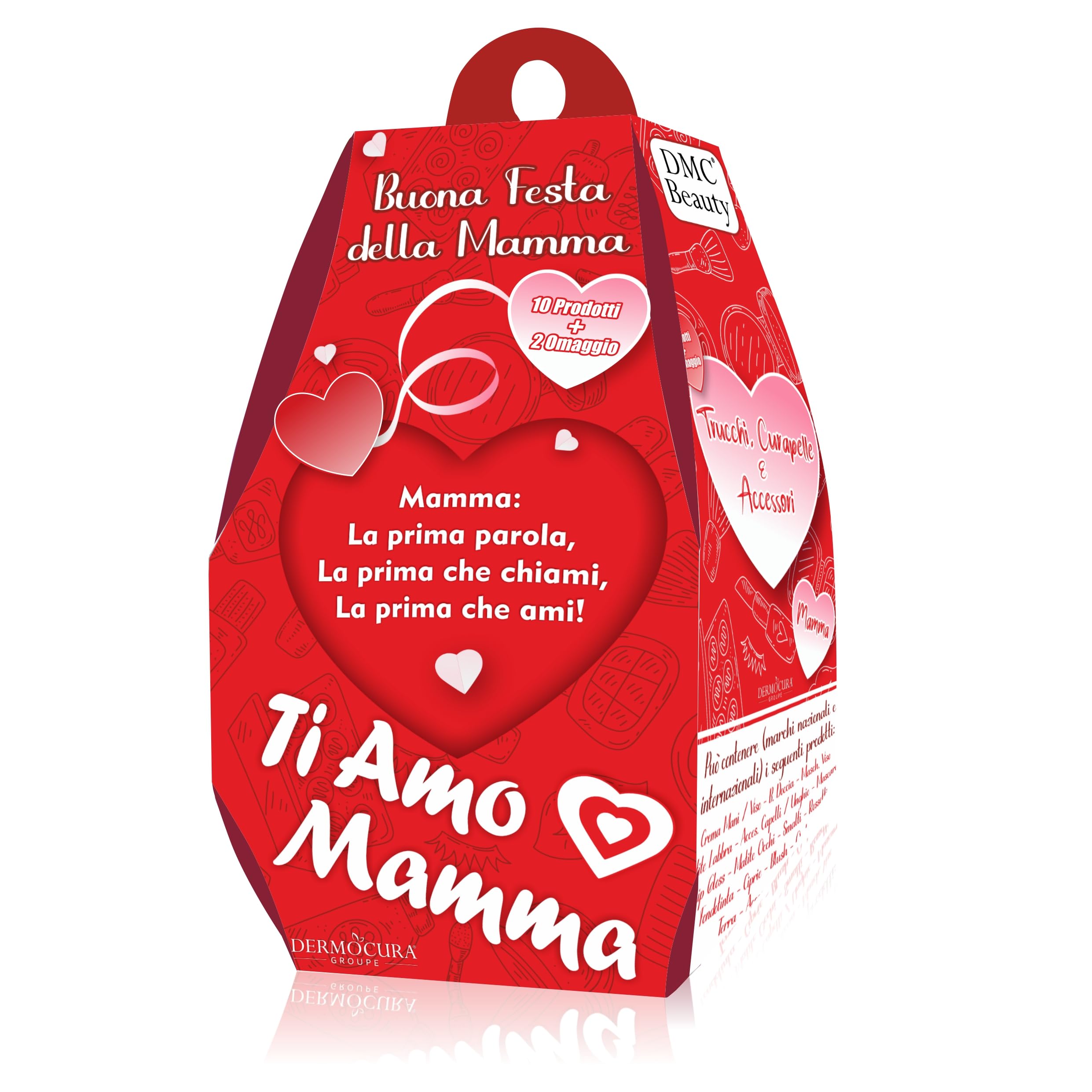 DERMOCURA Dermocura gift box for mom of beauty, 12 high-quality cosmetic surprises, top brands including Garnier, Douglas, Rimmel, Make-Up Pasqualon, cosmetics, cosmetics