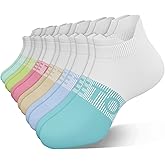easetoe 6 Pairs Ankle Compression Socks Men Women 15-20 mmHg Low Cut Athletic Running Arch Support for Travel Nurses Flight
