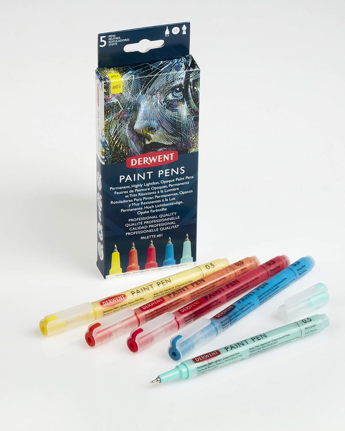 Derwent Paint Pen Palette #1, UADPP1, Palette 1