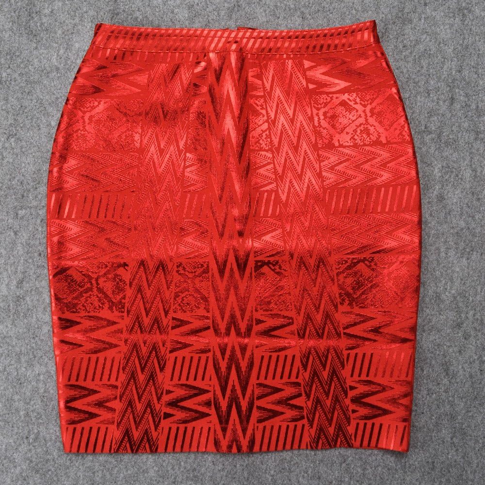 HLBandage Leather Metallic High Waist Bandage Skirt at  Women’s Clothing store