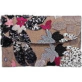 Verdusa Women's Floral Embroidery Sequin Evening Beaded Clutch Bags 2026 Party Purses