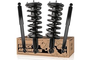KUIPERAUTO 4X Complete Front + Rear Strut Shocks Assembly 171358 37251 Compatible for 2004-2015 Nissan Titan 4WD Coil Spring Complete Shocks Absorbers