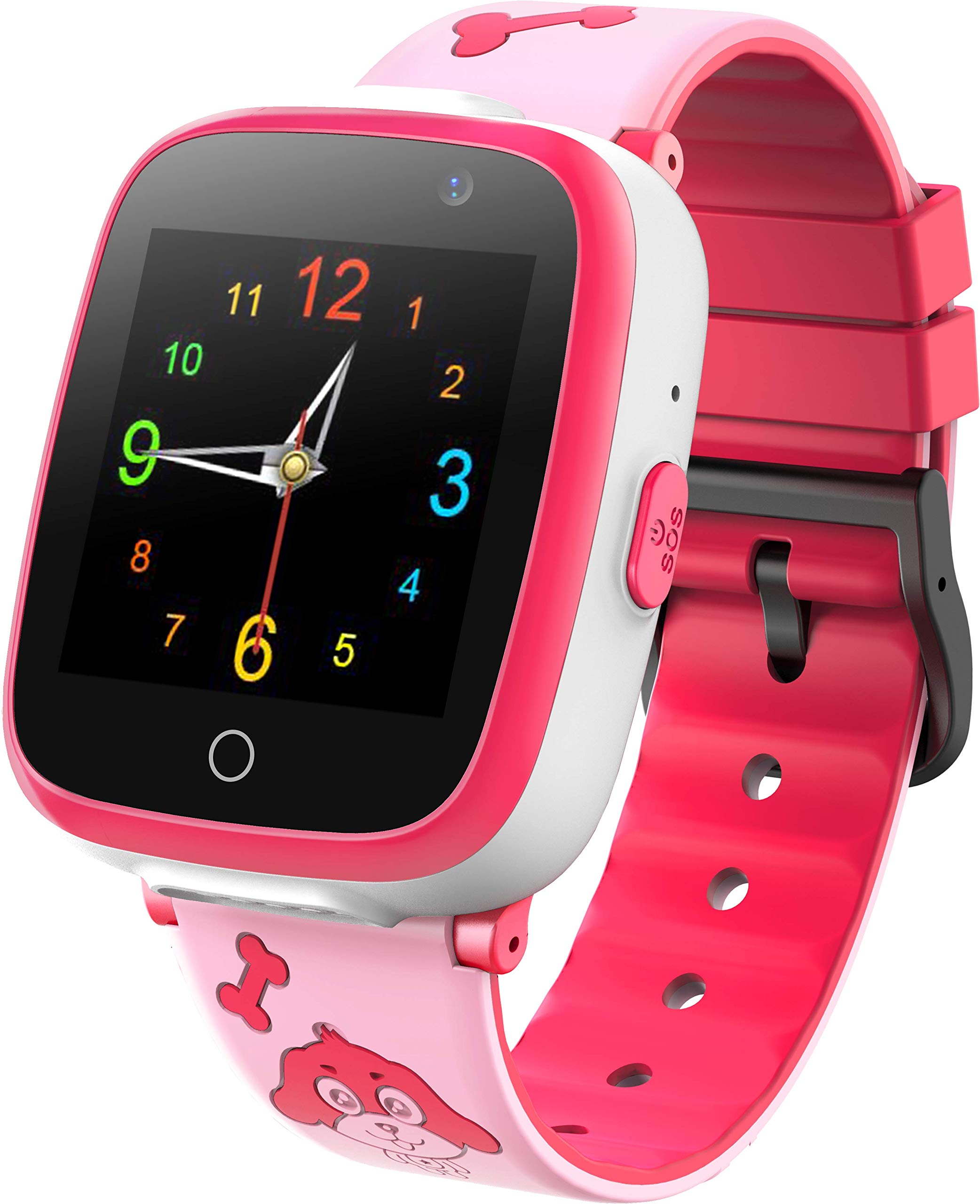 Fitonme Kids Smartwatch for Boys Girls- Music Game Player Smart Watch with Voice Video Recorder 2 Camara 6 Game Alarm Clock SOS 1.54 HD Touch Screen for 3-14 Children Gift