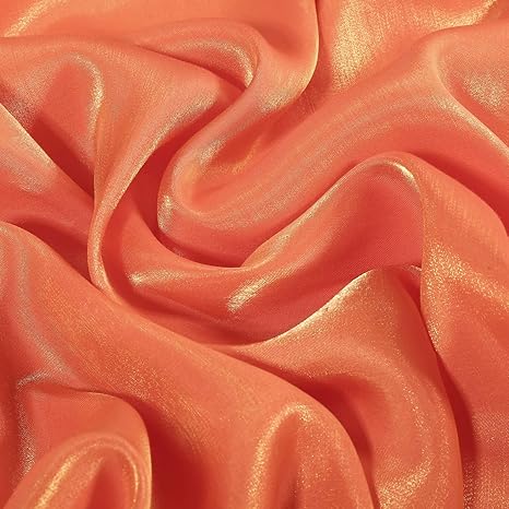 Amazon Moonfarm 全16色 至高の輝き シルク 風 サテン 生地 カラー 約1m 幅1 5m オレンジ 布 生地 通販