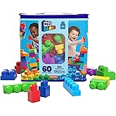 Amazon.com: MEGA BLOKS First Builders Toddler Blocks Toys Set, Big ...