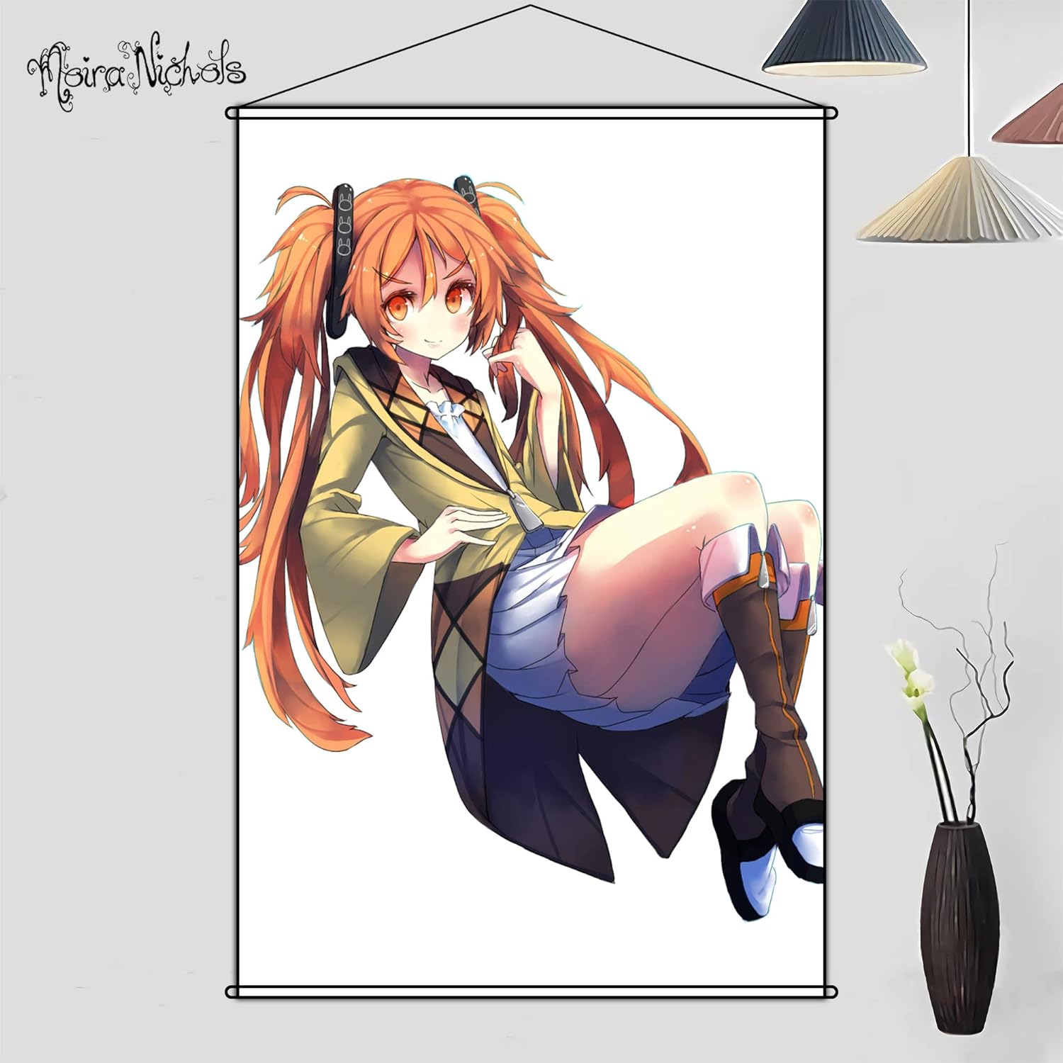 Amazon Moira タペストリー ブラック ブレット 藍原延珠 あいはらえんじゅ Aihara Enju 掛ける絵 ポスター 二次元 漫画 巻物 軸物 掛け軸 壁アート クリスマス プレゼント Hd 壁アート 部屋飾り アニメ周辺 贈り物 おしゃれ 萌え カスタム可能 約70cmx100cm アニメ