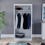 Vida Designs Riano 2 Door Wardrobe White 170H x 76W x 53D cm view 6
