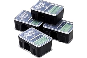 Tomcat MOUSE-RODENT KILLER-Child and Dog Resistant-Disposable 4 Pack Bait Stations, Certified by Health Canada REG No. 30757,