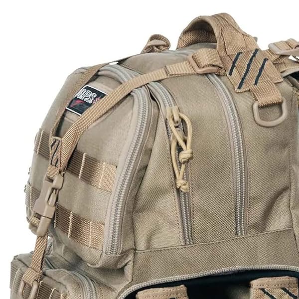 G.P.S. TACTICAL RANGE BACKPACK | TAN | 3 HANDGUNS CAPACITY | MOLLE WEBBING | DURABLE WATERPROOF STAIN-RESISTANT SHOOTING TACTICAL GEAR