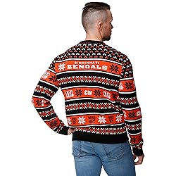 FOCO Standard NFL Big Logo Ugly Sweater, Team Color