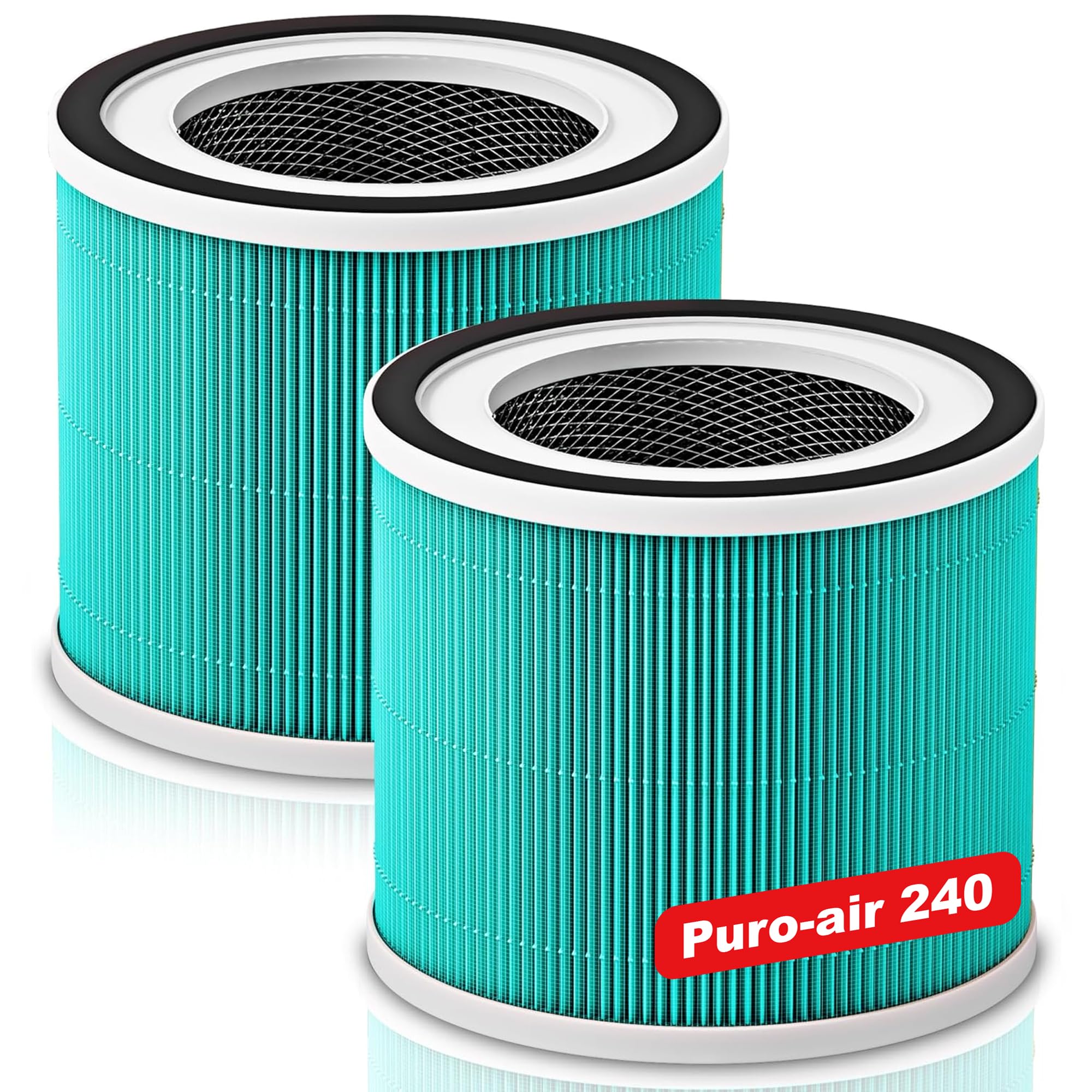 Photo 1 of (2 Pack) 240?Core 300? Replacement Filter Compatible with Puro 240 Air Purifier, 3-in-1 True HEPA 14 Filter Replacement Fit for 240 Air Purifier