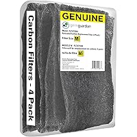 Germ Guardian FLT47CB4 Carbon Filter Replacements for Germ Guadian AC4700BDLX Air Purifier, 4-Pack, Black, 4 Count
