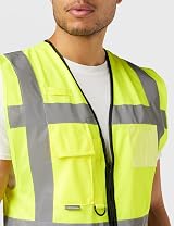 Portwest Warsaw Executive Vest 3XL Yellow/Black C476YBRXXXL CE EN ISO view 2