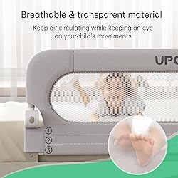 UPGOGO Folding Bed Rail for Toddlers,Baby Bed Rail