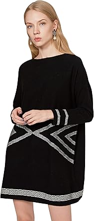 black cashmere sweater dress