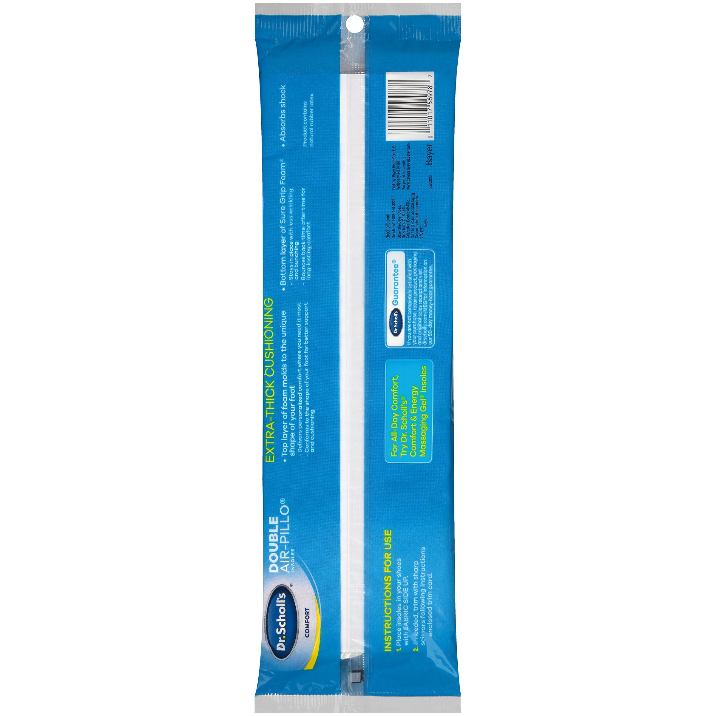 dr scholl's double air pillo insoles shoes