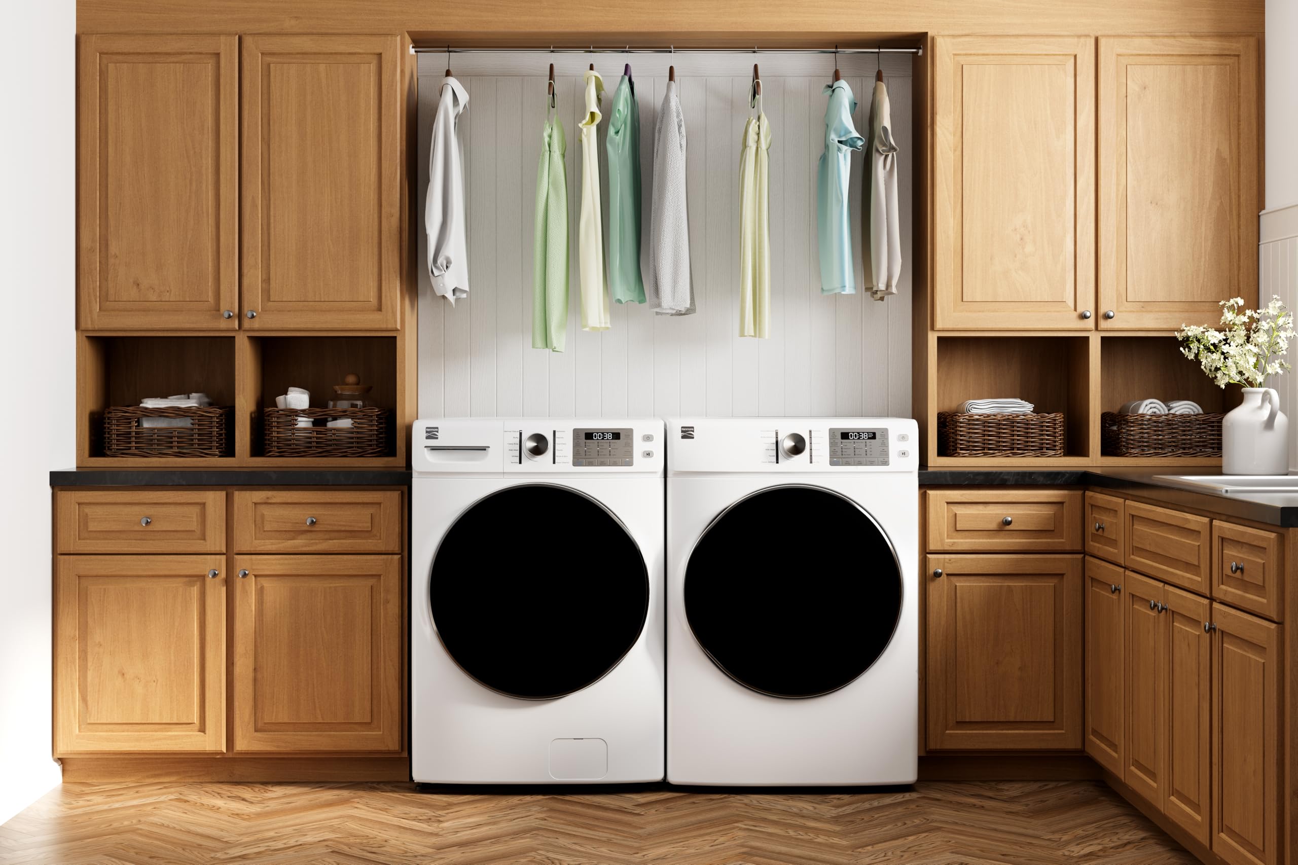 Kenmore 4.5 cu. ft. Front Load Washer with Stain Removing Steam Treatment - Reduce Laundry Time with Accela Wash - LED - ENERGY STAR Certified - White