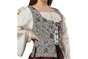 THEPIRATEDRESSING Medieval Wench Pirate Renaissance Cosplay Costume Reversible Peasant Bodice