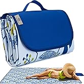 FashionLive Beach Blanket Picnic Blanket Outdoor Mat Extra Large Waterproof Sand Proof Camping Blanket Lightweight Folding Portable Travel Blanket for Family Park Beach Grass, 79"x57"