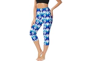 Deerose Swim Pants for Women Swim Capris High Waisted Sun Protection UPF 50+ Long Swimming Leggings Shorts