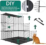 YITAHOME 4 Tier Cat Cage Indoor Outdoor Catio with Hammock 104x72x140 cm view 4