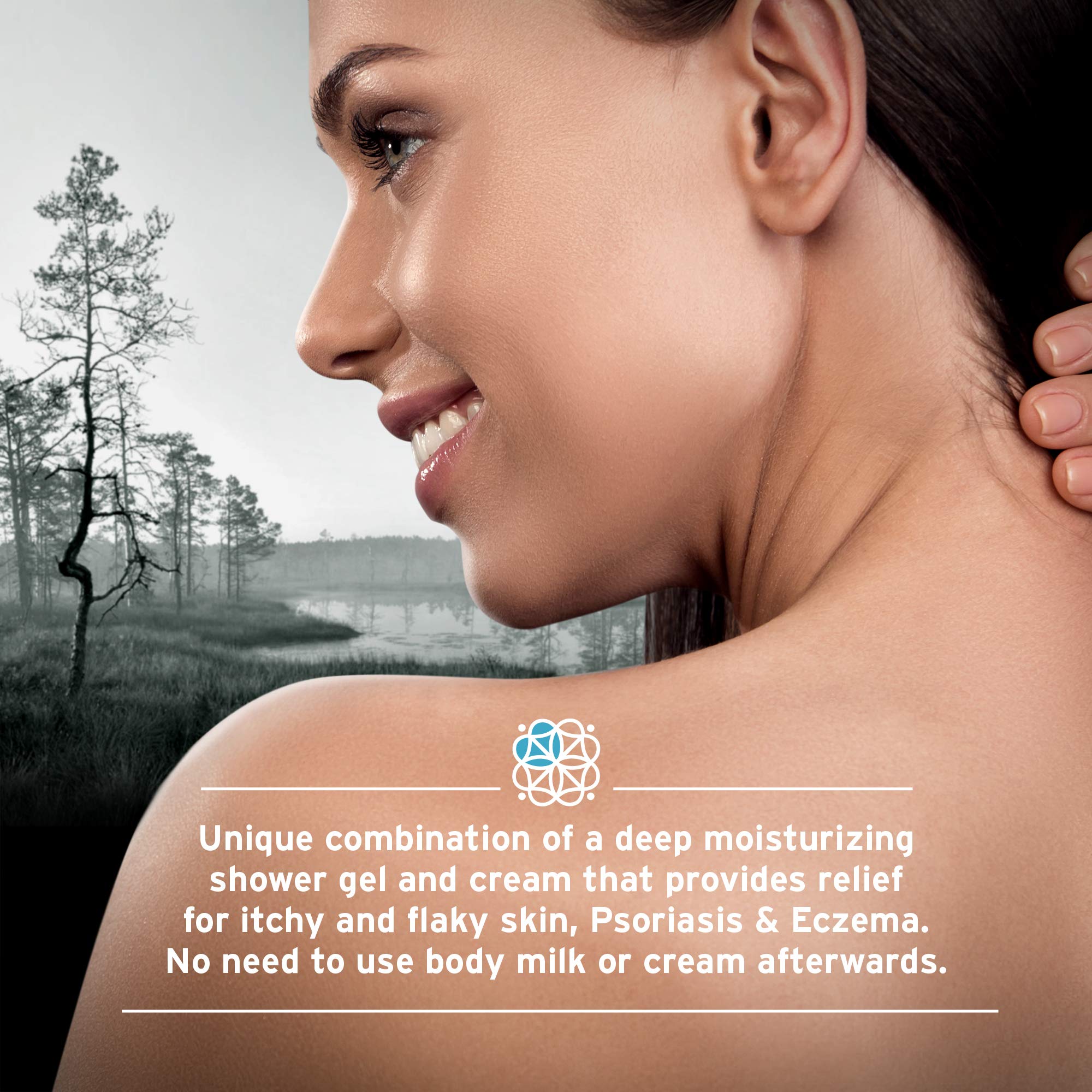 Psoriasis Body Wash – 100% Natural pH Balancing Acids and Olive Oil Shower Cream. Sulfate Free, Deep Moisturizing Treatment for Very Dry & Itchy Skin. Good for Relieving Eczema. 13.5 fl. Oz