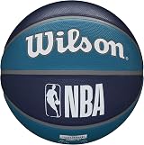 Wilson Basketball NBA Team Tribute Charlotte Hornets Size 7 Outdoor Rubber view 2