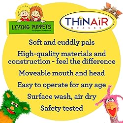 Living Puppets 12-Inch Squirrel Hand Puppet - Fine