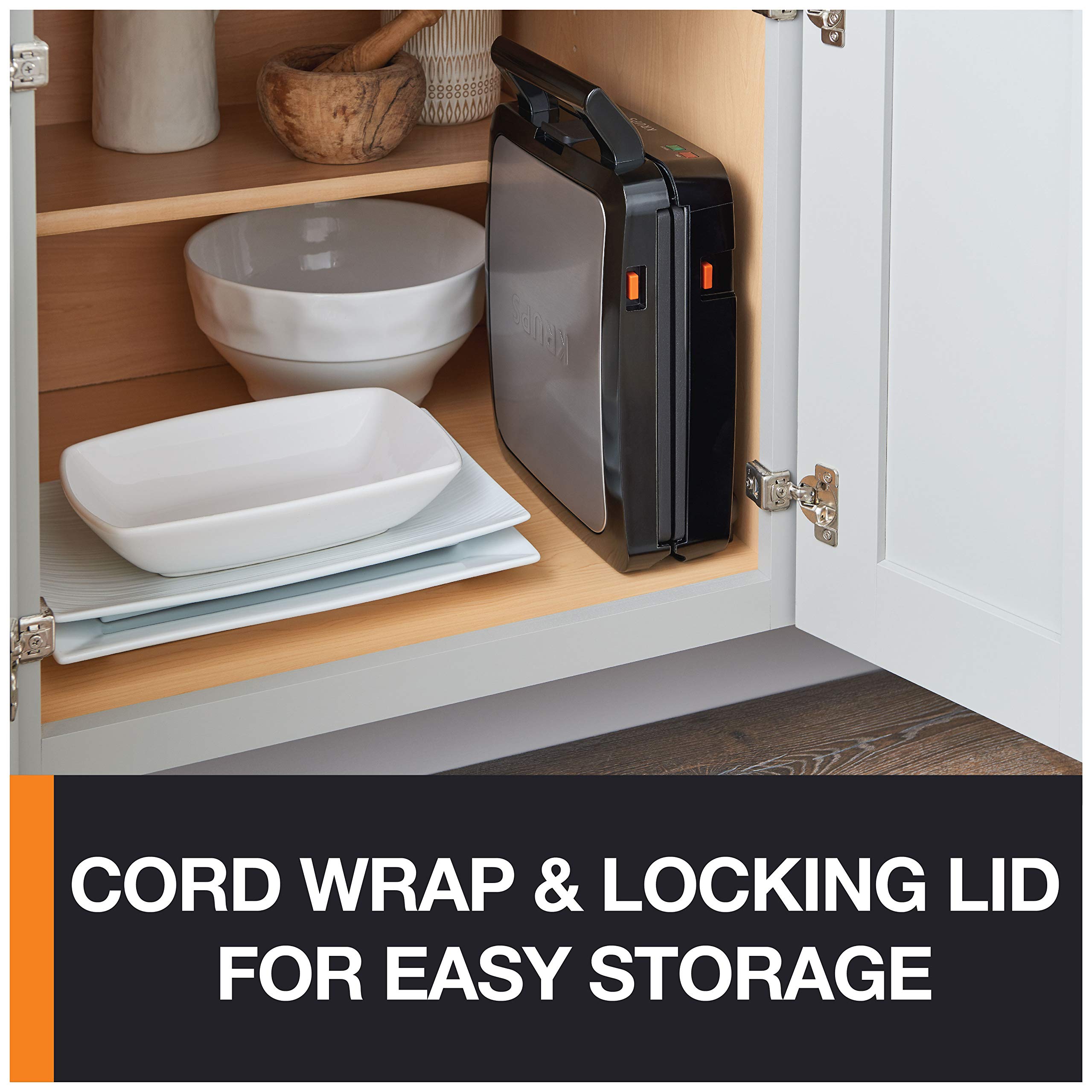 Krups Breakfast Set Stainless Steel Waffle Maker 4 Slices Audible