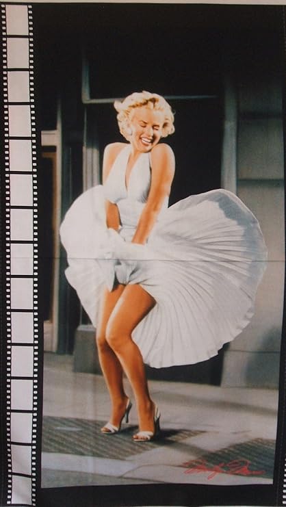 Amazon Com Marilyn Monroe Seven Year Itch White Dress Film Robert Kaufman Fabric 24 Panel