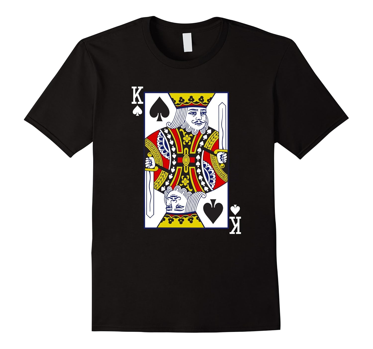 The Original King of Spades Playing Card T-Shirt-Rose