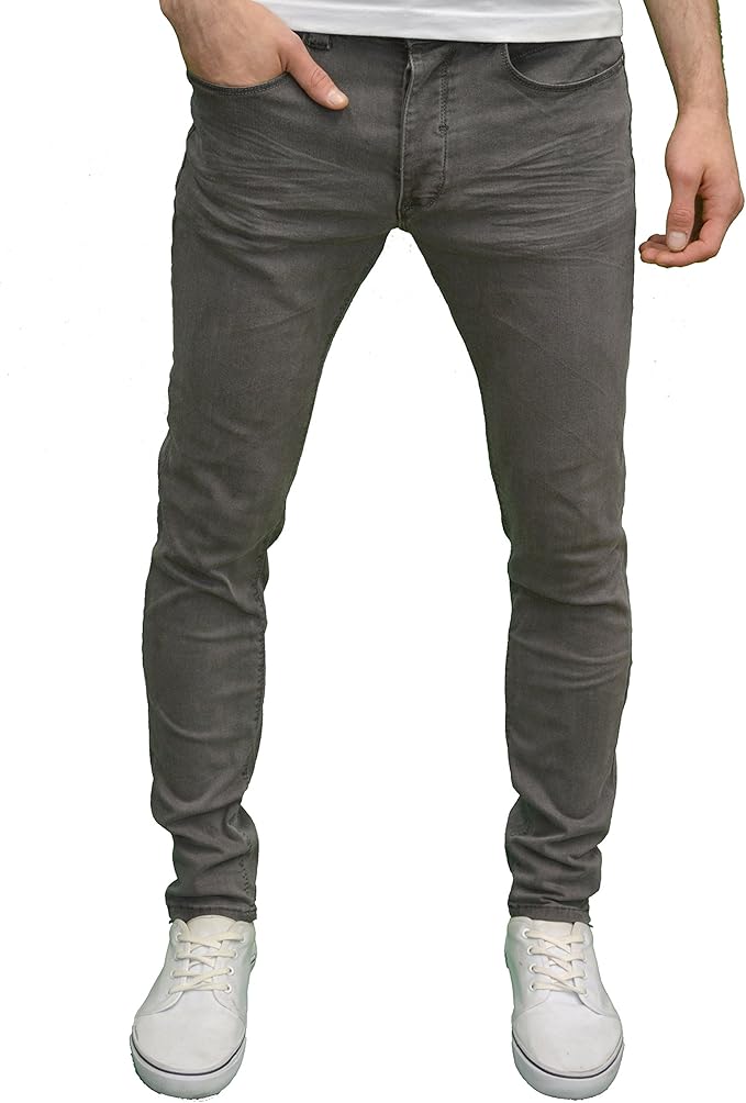 mens grey jeans straight leg