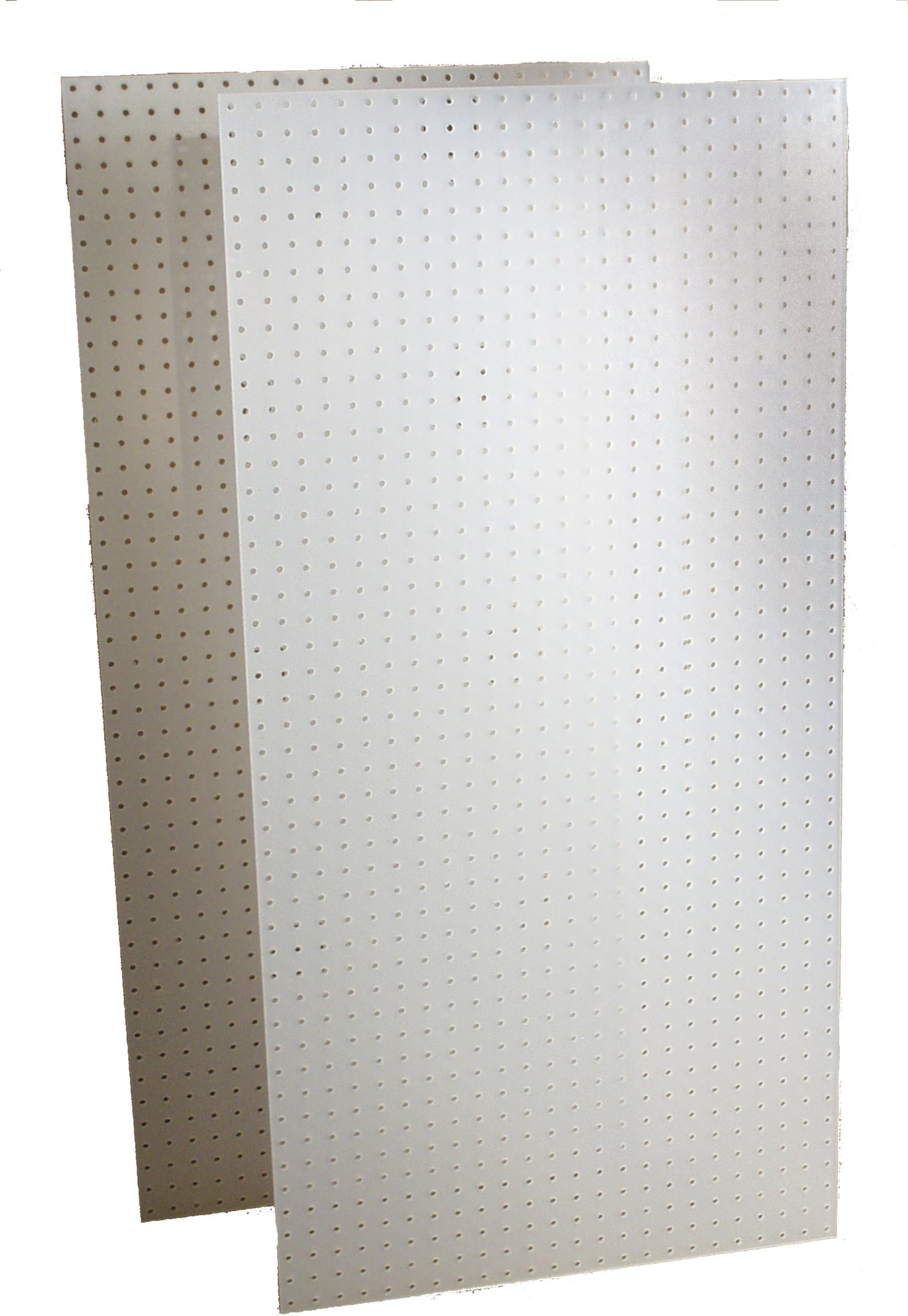Triton Products DB-2 Two DuraBoard White Polypropylene Pegboards 24-Inch W by 48-Inch H by 1/4-Inch D with 9/32-Inch Hole Size and 1-Inch O,C, Hole Spacing