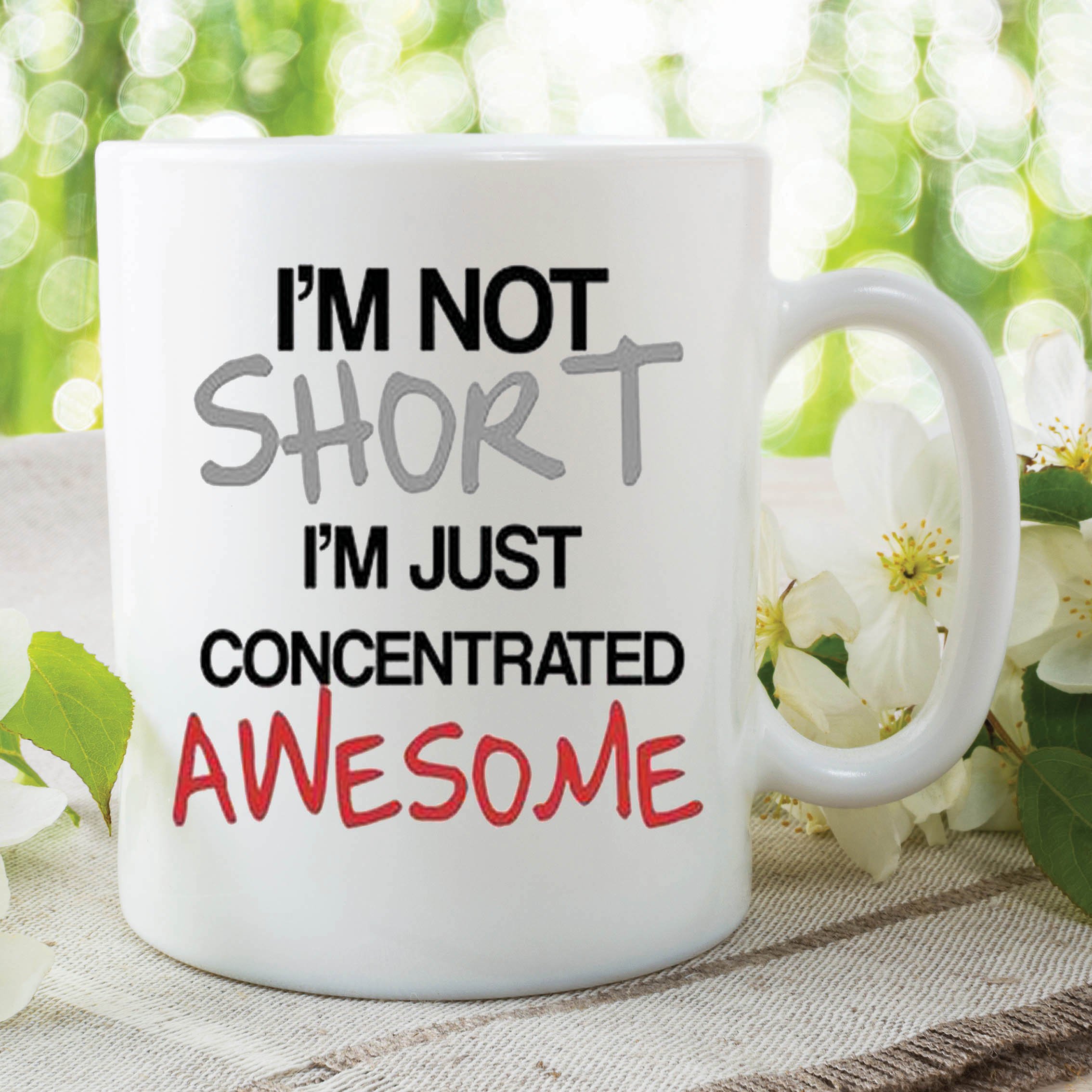 Humour Funny Novelty Mug I'm Not Short Awesome Coffee Cup Work Gift WSDMUG279
