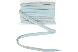 letsinstyle 12.5 Yards 0.24 Inch Wide Twisted Lip Cord Trims, Cord-Edge Piping Tapes Polyester Piping Bias Trim, Sewing Acces