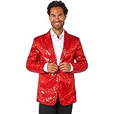 Offstream Sequins Party Blazer for Men - Slim Fit - Shiny, Christmas, NYE, Prom Party Jacket