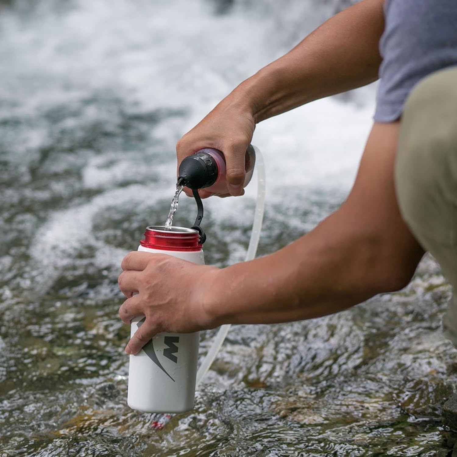 MSR TrailShot Pocket-Sized Water Filter for Hiking, Camping, Travel, and Emergency Preparedness : Sports & Outdoors