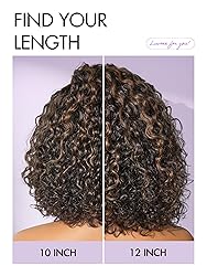 LUVME HAIR Curly Bob Wig 100% Human Hair Wigs