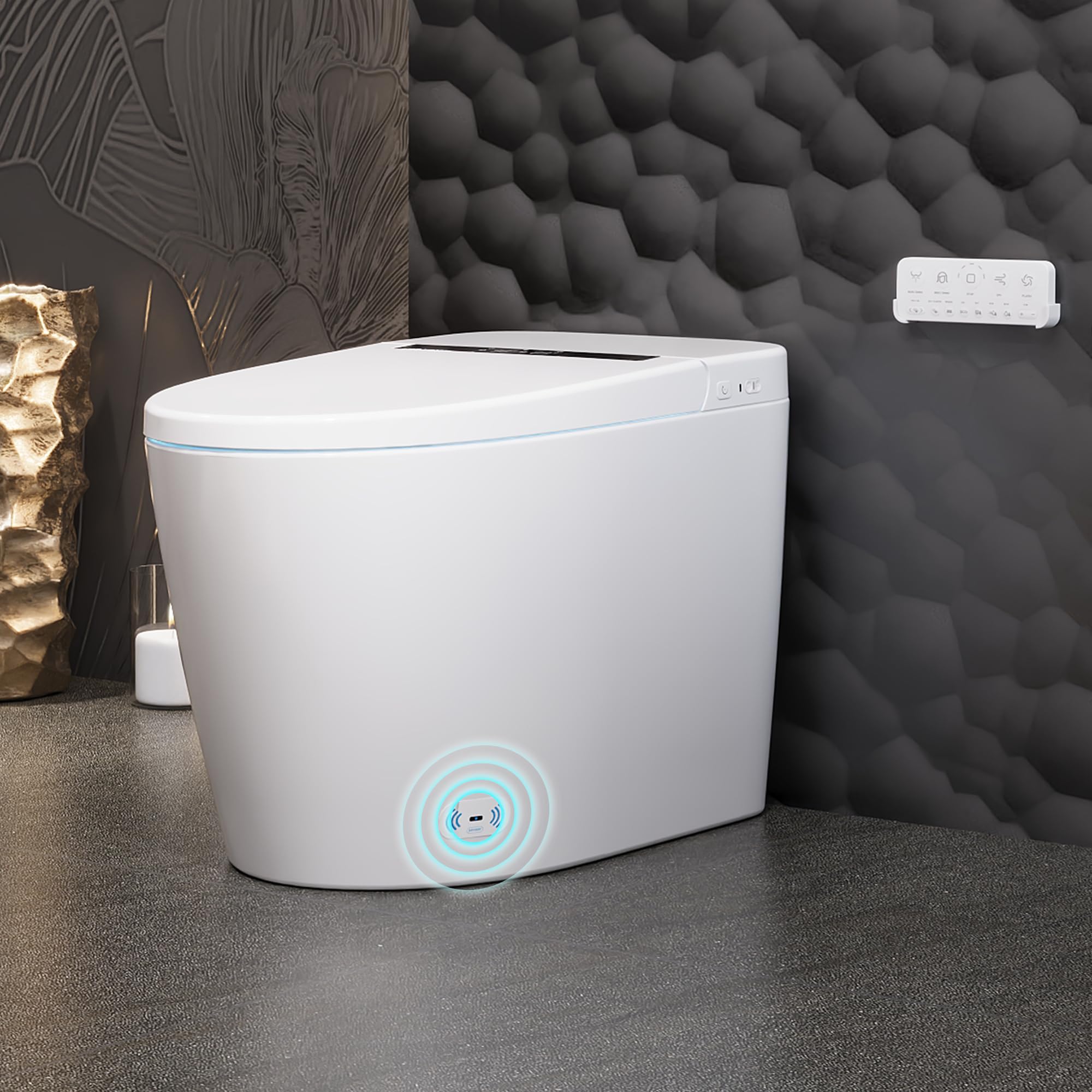 Photo 1 of *Major Damaged*
Deer Valley Smart Toilet with Bidet Built in, Tankless Elongated Electric One Piece Toilet, Smart Bidet with Seat Heating, Remote Control