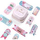 4 in 1 Tag Punch for Paper Crafts, Kaluofan 2024 New Gift Tag Marker Punch, Paper Punches for Crafting, 4 Shapes Card Making Scrapbooking Arts Corner Cutter DIY Projects